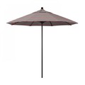 California Umbrella 9' Black Aluminum Market Umbrella, Sunbrella Gateway Blush 194061335529
